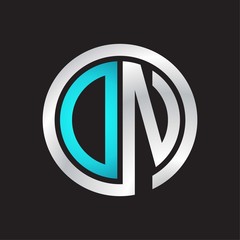 ON Initial logo linked circle monogram