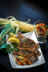 Fried Soft shell crab dinner