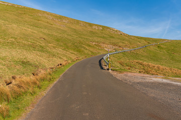 Fototapeta premium Driving on the B6270 road between Birkdale and Nateby, Cumbria, England, UK