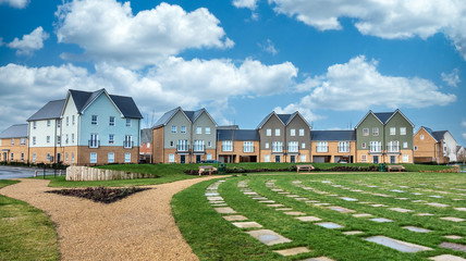 New urban housing in Milton Keynes