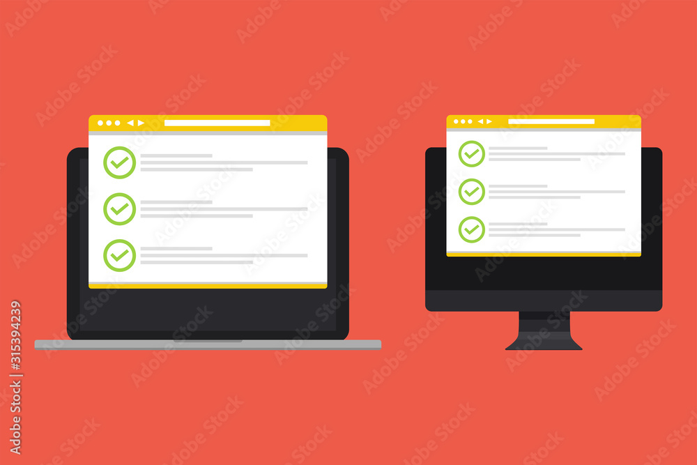 Poster checklist and checkmarks by email.