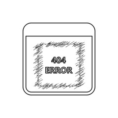 404 error icon. Web site page vector. Logo design element