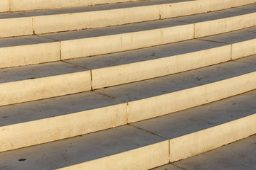 Concrete staircase. Staircase with steps. Architectural background