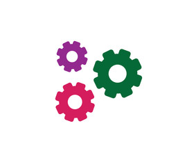 gear icon, setting icon vector 