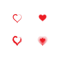 Set Beauty Love Vector illustration design