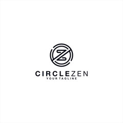 Initial letter Z logo design template