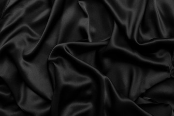 Fototapeta premium black silk texture or background