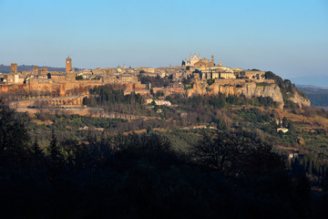 Fototapeta na wymiar Orvieto, panorama da ovest