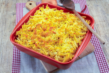 gratin de pâtes au fromage