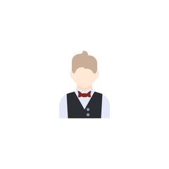 Croupier creative icon. From Casino icons collection. Isolated Croupier sign on white background