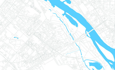 Omsk, Russia bright vector map