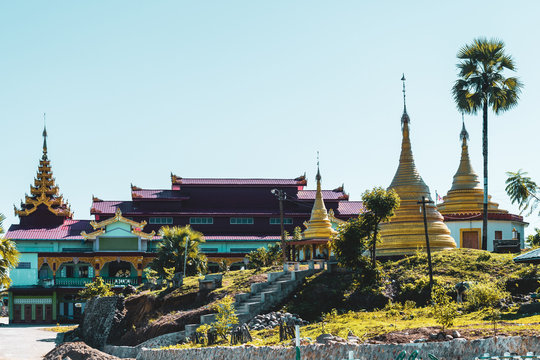 Buddhish Temple in Tamu Myanmar