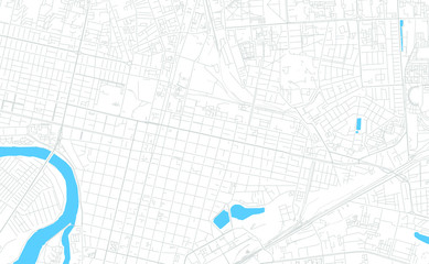 Krasnodar, Russia bright vector map