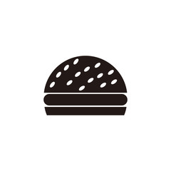 burger icon vector illustration sign