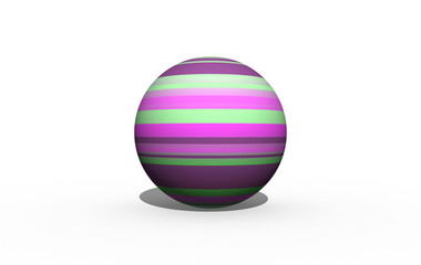 colorful ball isolated on white background