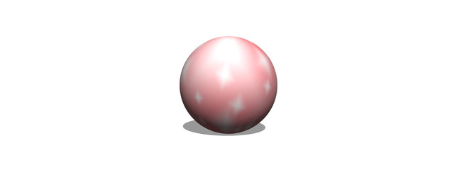 pink ball isolated on white background