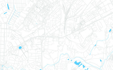Fototapeta na wymiar Tomsk, Russia bright vector map