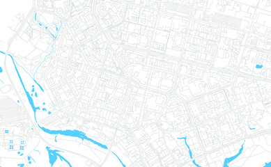 Surgut, Russia bright vector map