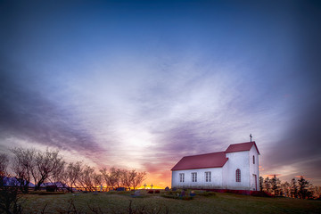 Fototapeta premium Church in Hornafjorour, Iceland