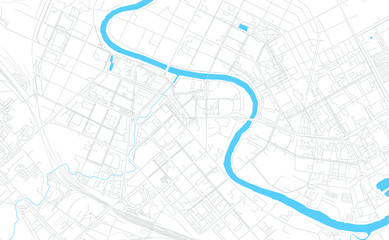 Vologda, Russia bright vector map