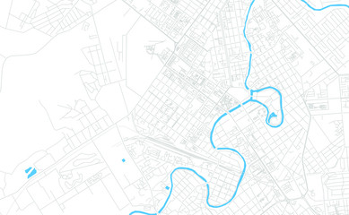 Grozny, Russia bright vector map