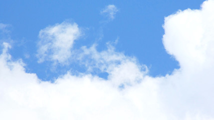 blue sky with white clouds