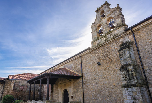 Exterior view of Clarisses cloister with Diocesan Museum in Santillana del Mar town, Spain