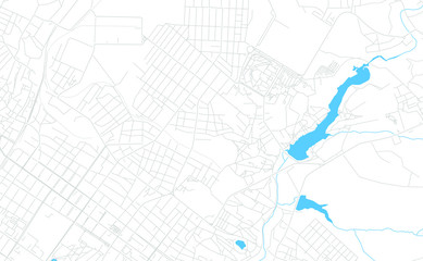 Fototapeta premium Shakhty, Russia bright vector map