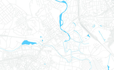 Stary Oskol, Russia bright vector map