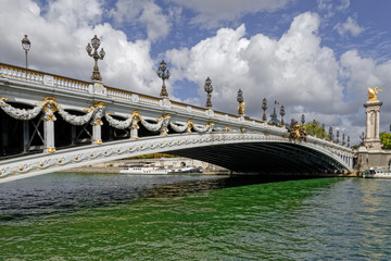 Alexandre III bridge in paris