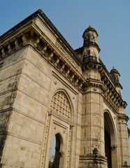 Fototapeta na wymiar Gateway Of India, January 12, 2020. Monument landmark and a famous tourist place in Mumbai, Maharashtra, India.