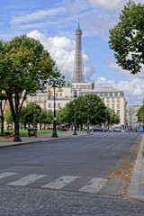 Fototapeta na wymiar view of Eiffel tower