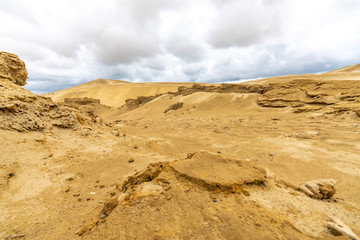 Fototapeta na wymiar Giant Sand Dunes, New Zealand