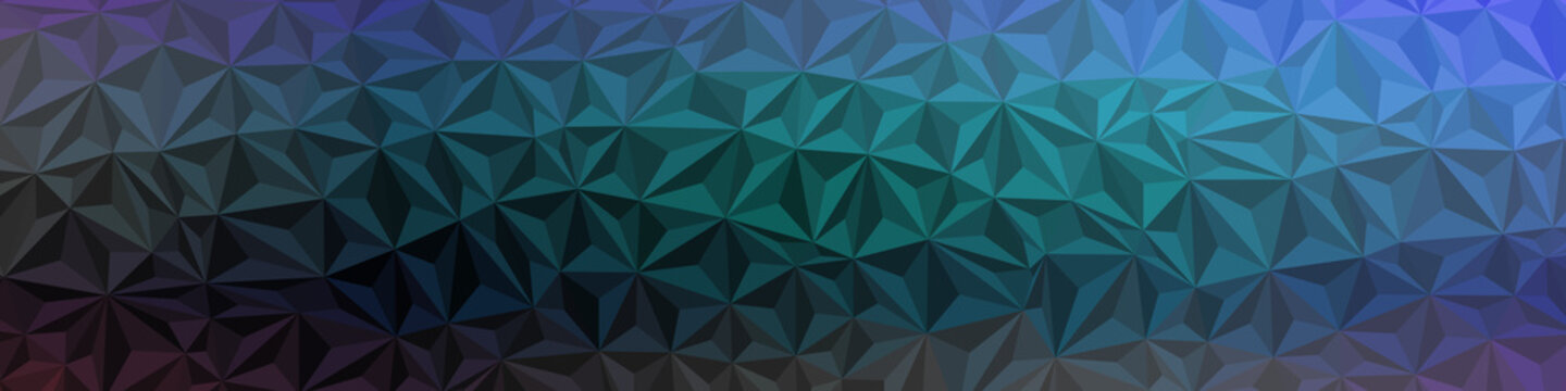 Abstract Low Polygon gradient Generative Art background illustration
