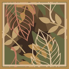 seamless pattern of hijab motif with foliage design