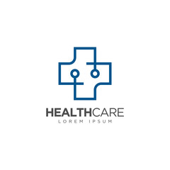 Medical or Pharmacy Logo Design, Health Care Logo, For Medical Center, Medical cross