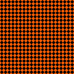 Pattern of black and orange rhombuses