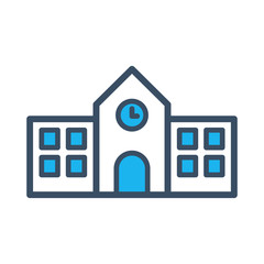 School icon vector template illustration design