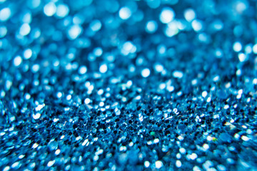 Aqua blue abstract background. Texture bokeh. Defocused image