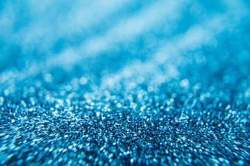 Aqua blue abstract background. Texture bokeh. Defocused image