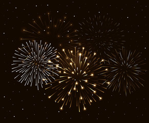 fireworks splash explosion background icon vector illustration design