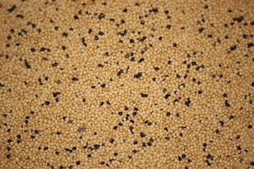 pile of amaranth seeds spice macro as background