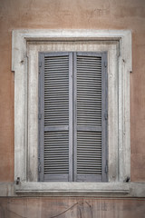 Fototapeta na wymiar Rome Shuttered Window