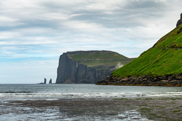 Tjornuvik beach on Streymoy island, Faroe Islands, Denmark. Landscape photography