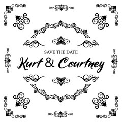 Classic Ornament Frame Vintage Border