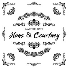 Classic Ornament Frame Vintage Border