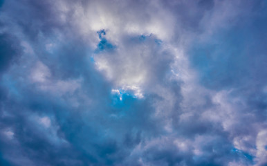 Colorful clouds in the sky