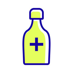 Medicine bottle icon. Vector illustration. Care, aspirin.