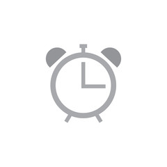 Clock flat vector icon isolated on a white background.