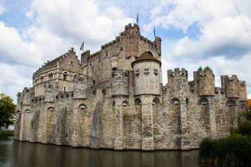 Fototapeta na wymiar Castillo Medieval de Gante
